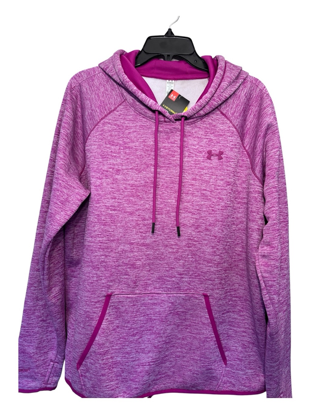 Under Armour Women’s Heathered Magenta Pullover Hoodie